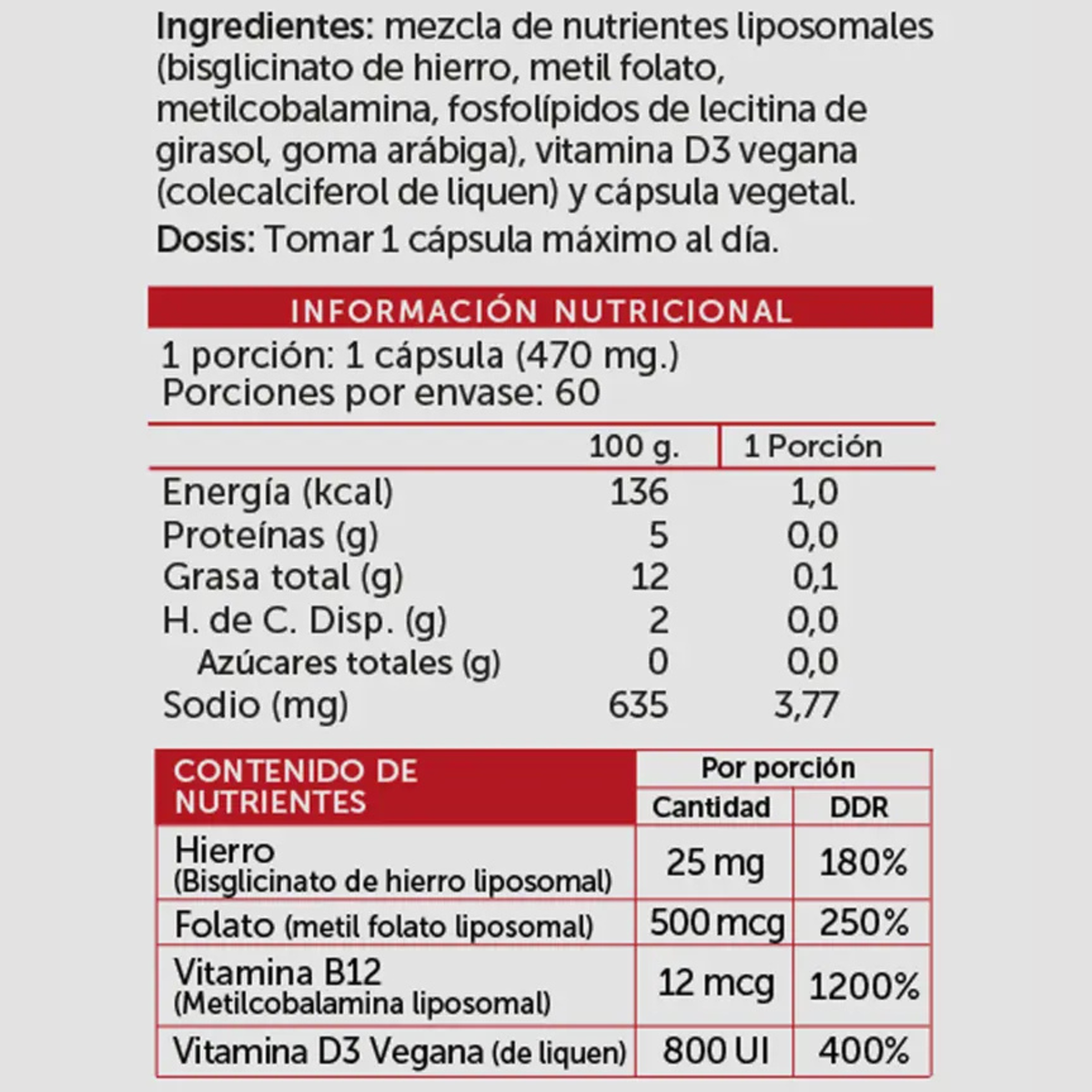 Wellplus Iron Plus Liposomal 60 Cap