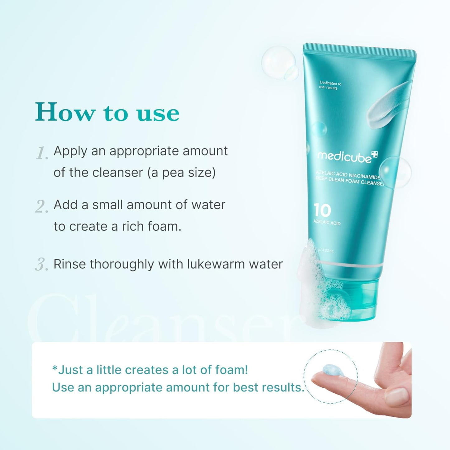 Azelaic Acid Niacinamide Deep Clean Foam Cleanser 120 g