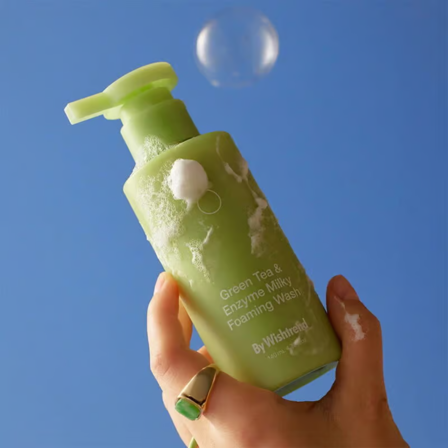 Limpiador facial hidratante green tea & enzyme milky foam 140 ml