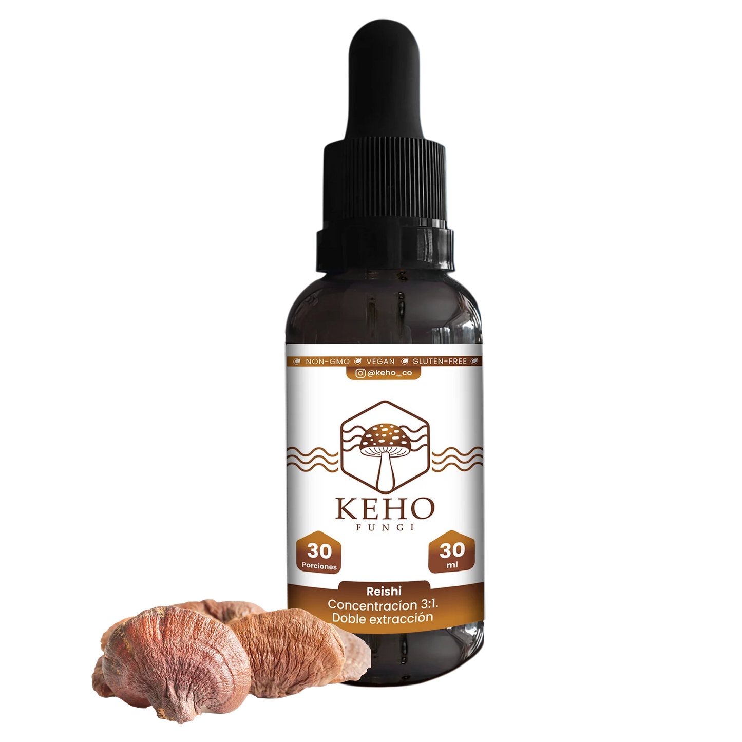 Reishi Doble Extracto en Gotas 3:1