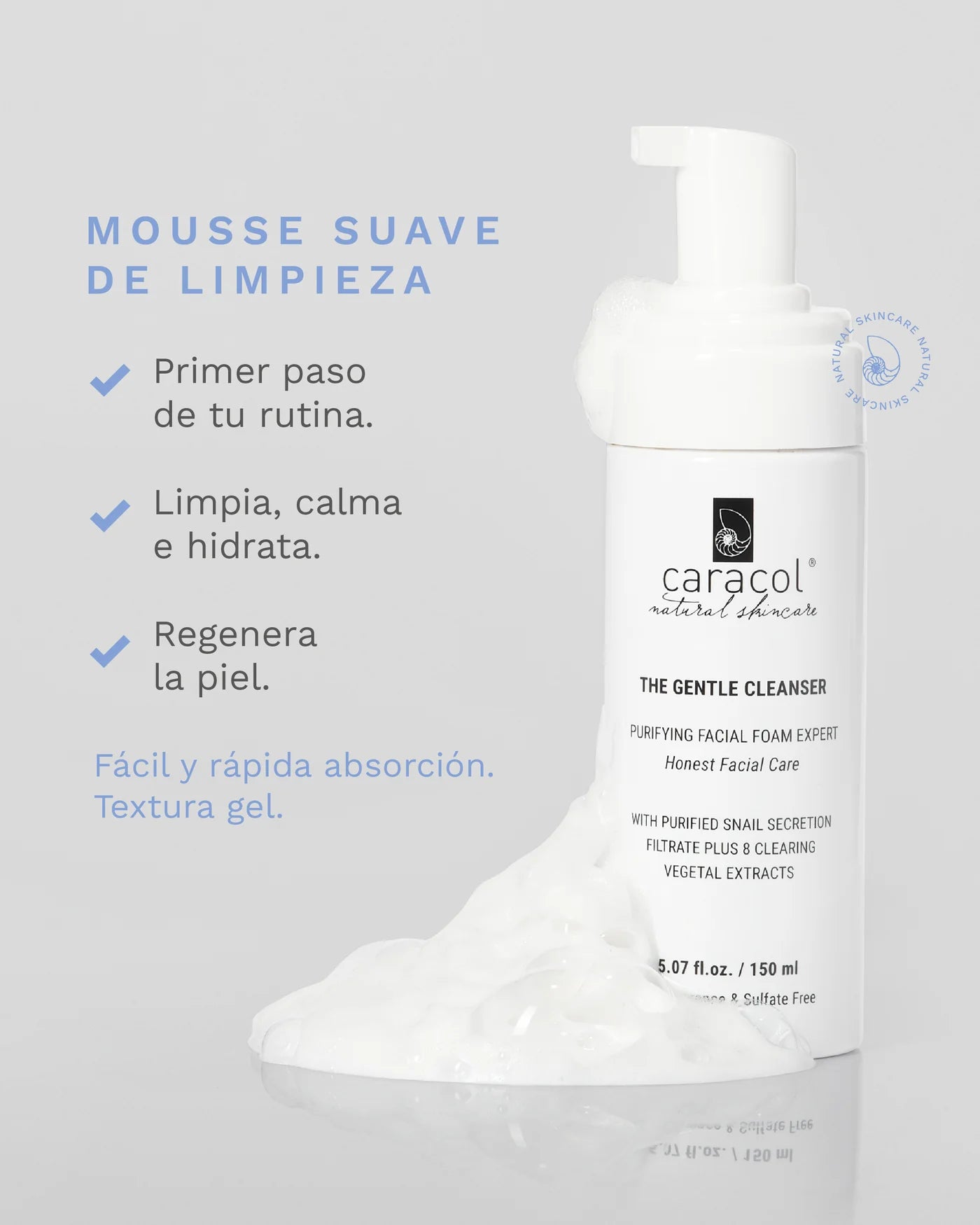 Suave Mousse de limpieza