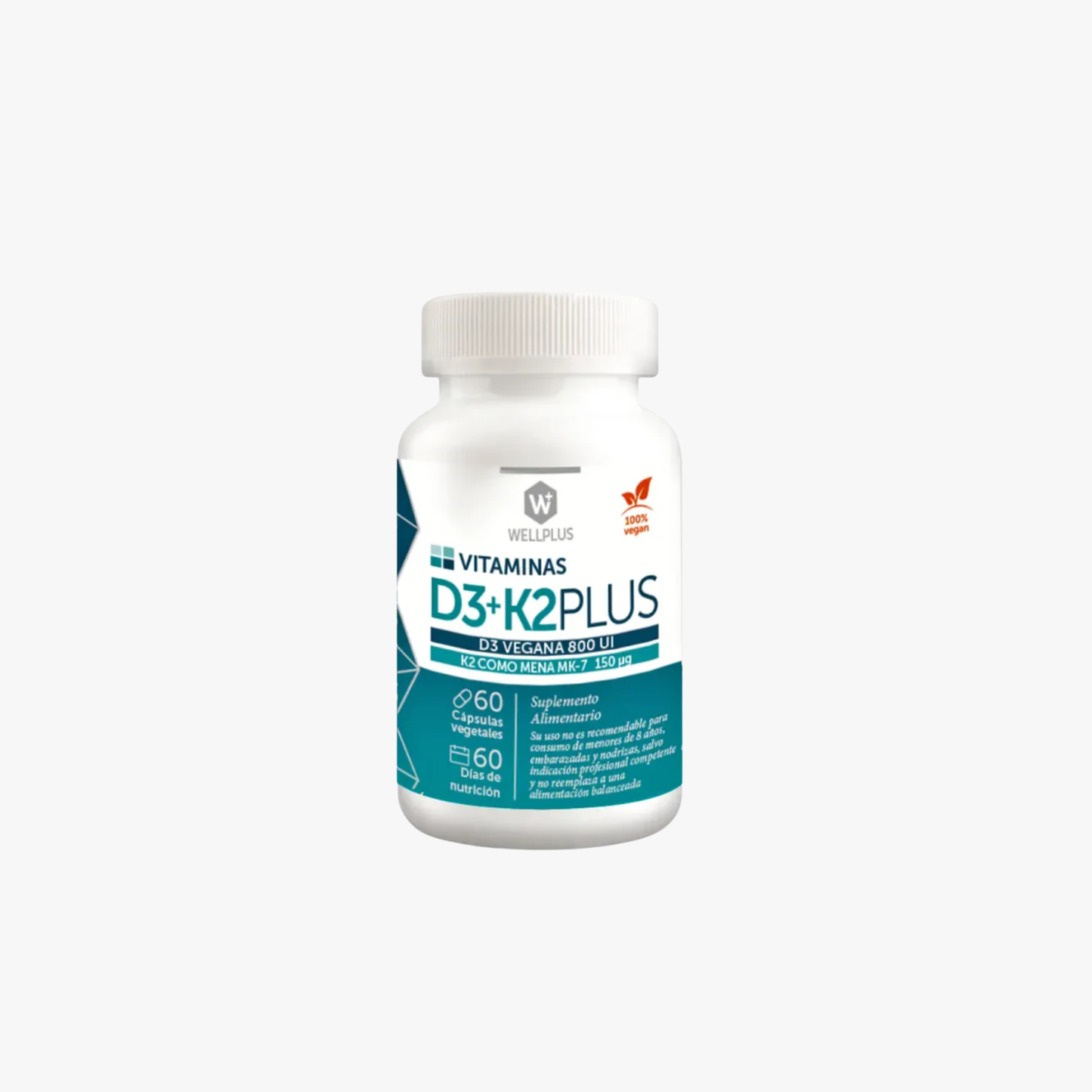 Vitamina D3+K2 Plus 60 cápsulas
