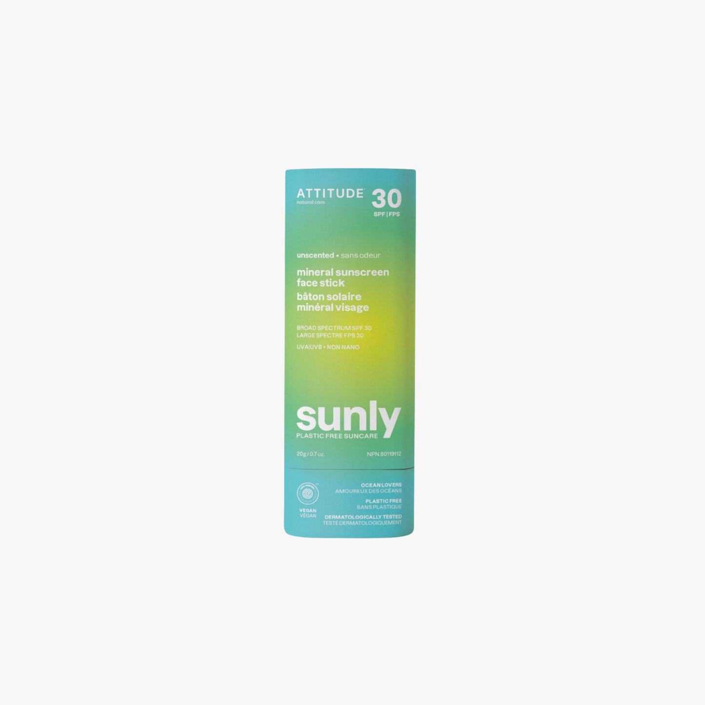 Attitude Oceanly Mineral Sunscreen Face Stick