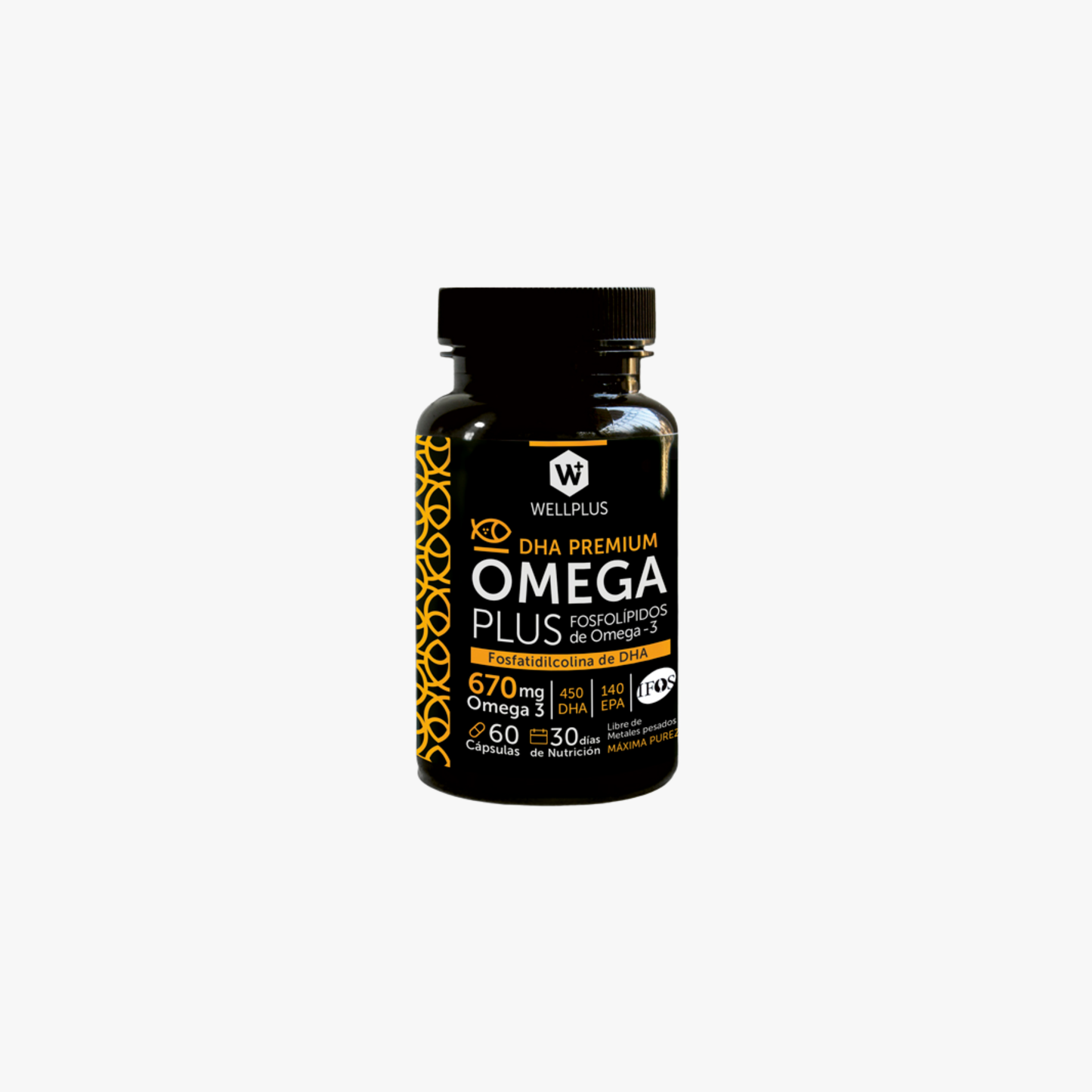 Omega Plus 670mg (Fosfolípidos de omega 3) 120 cápsulas