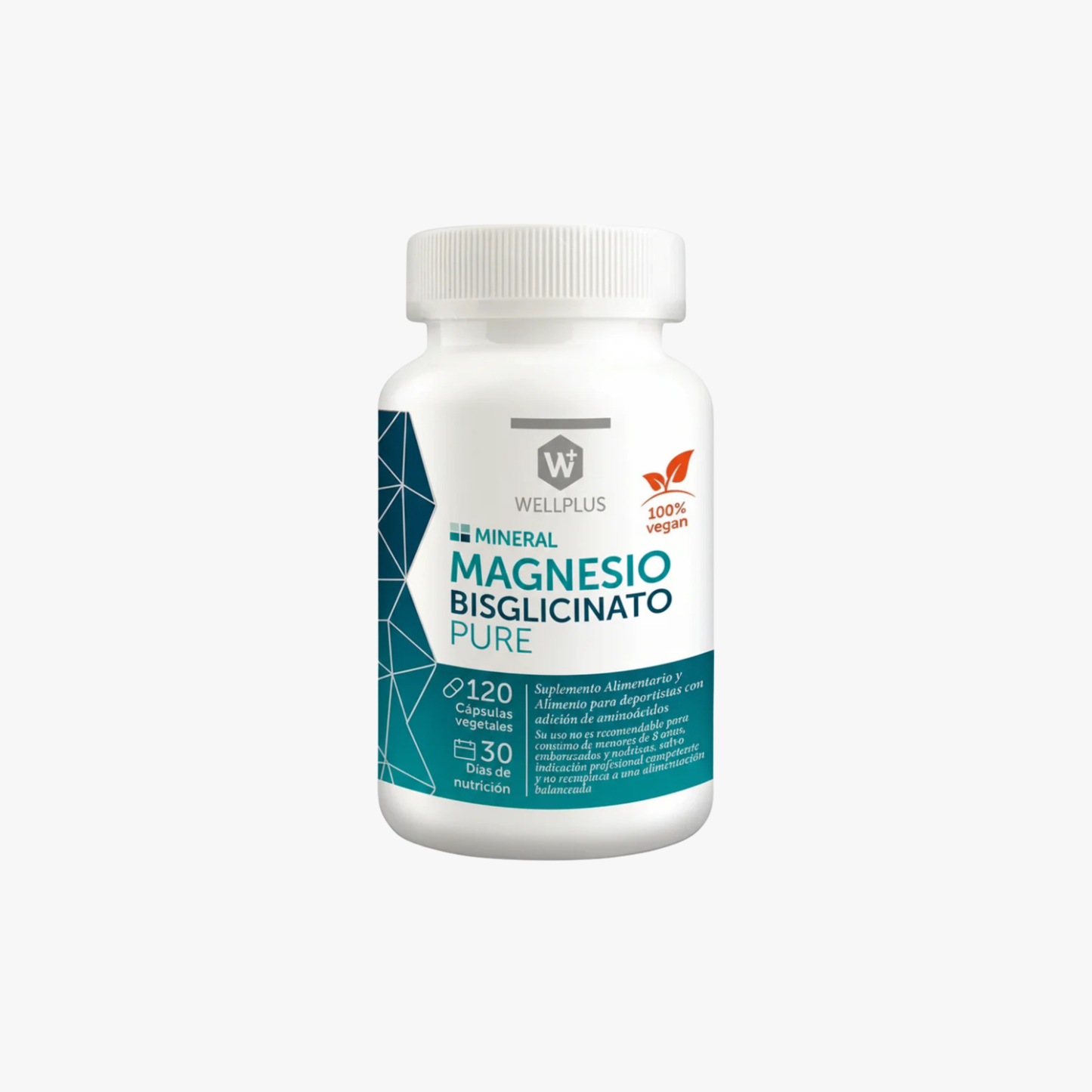 Magnesio Bisglicinato Pure 120 cápsulas