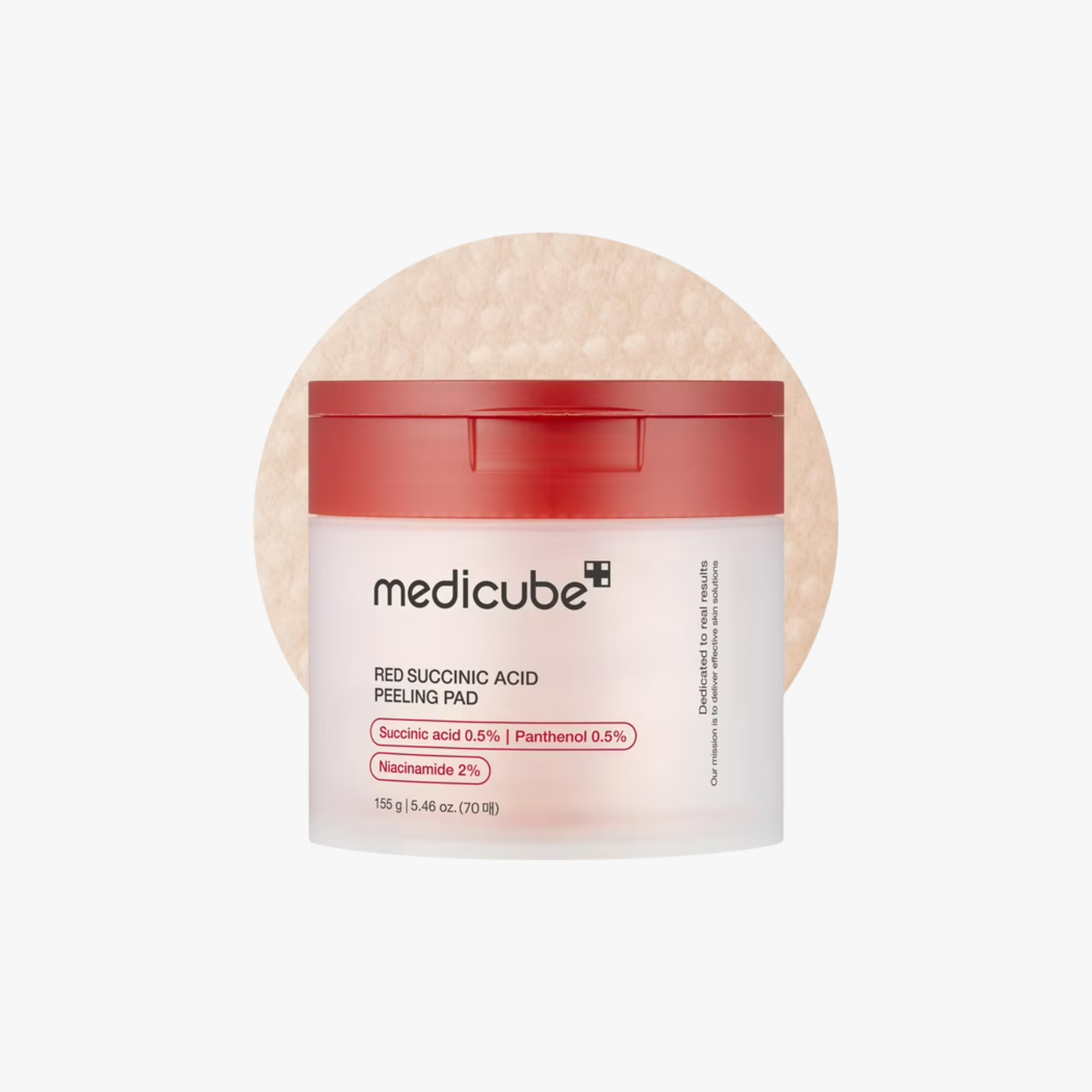 Red Succinic Acid Peeling Pad -Almohadillas Exfoliantes - 70 pzs