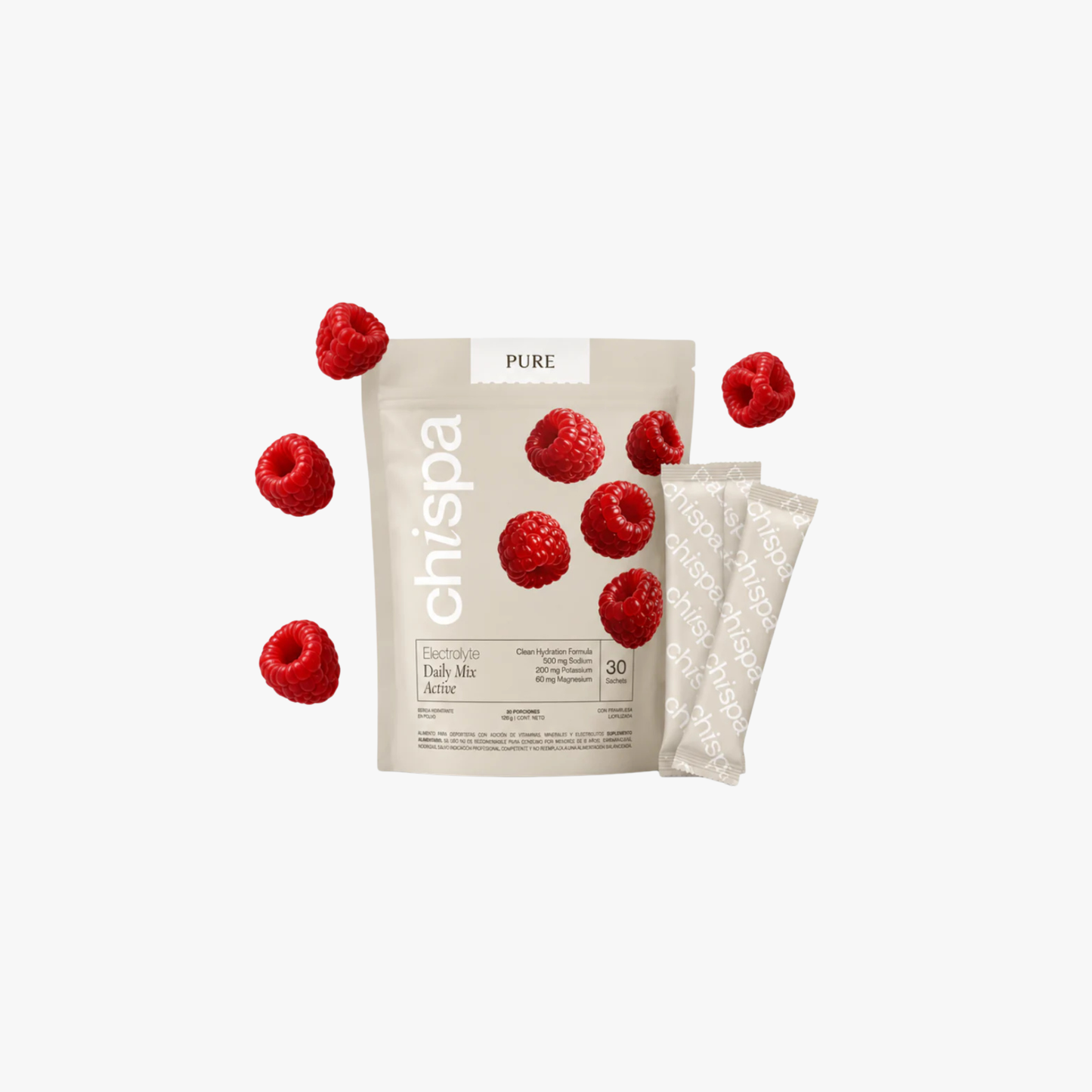 PURE 100% Electrolitos | 30 Sachets Berries