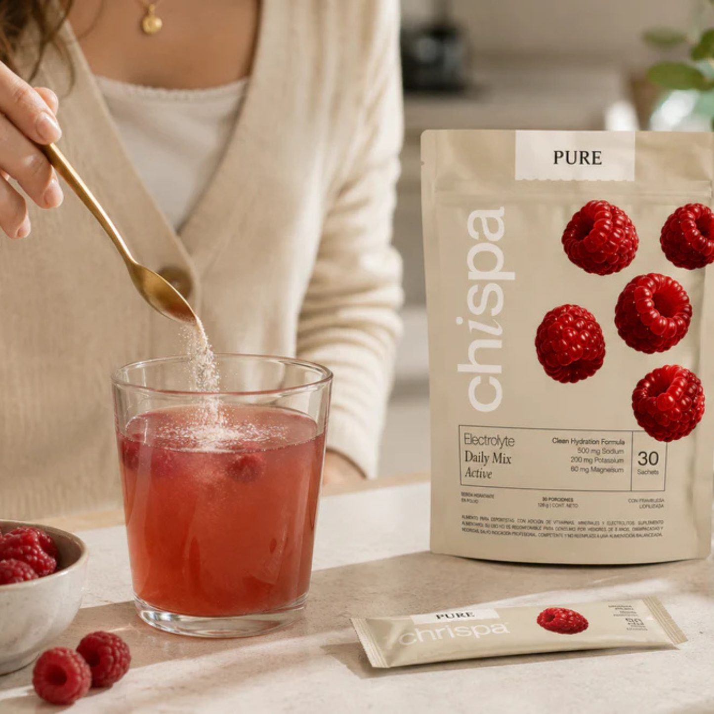 PURE 100% Electrolitos | 30 Sachets Berries