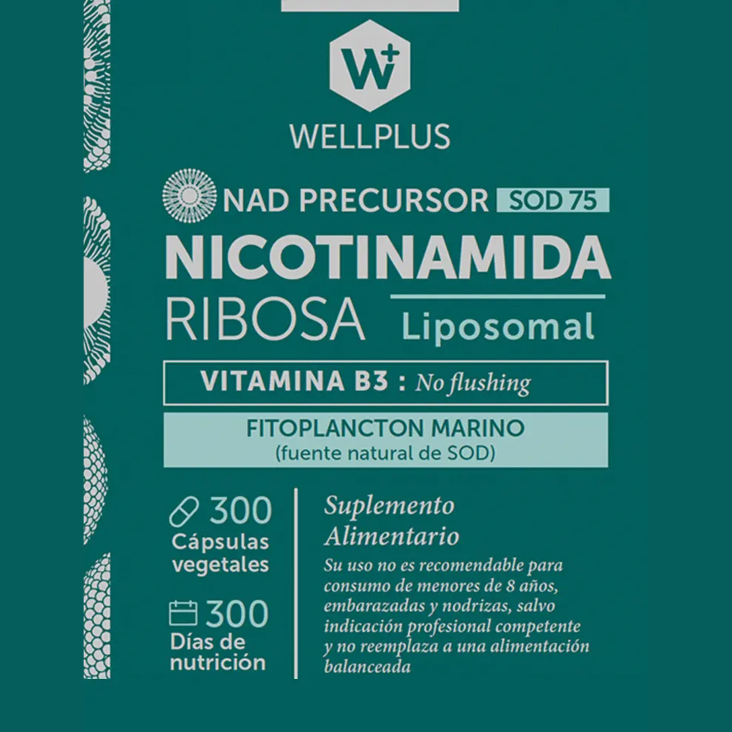 Nicotinamida Ribosa Liposomal 300 cápsulas