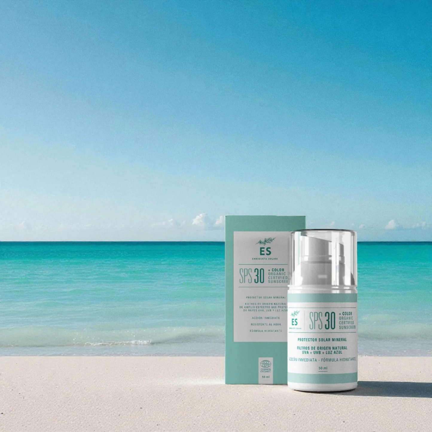 Organic Sunscreen + SPF 30 + Color 50 ml