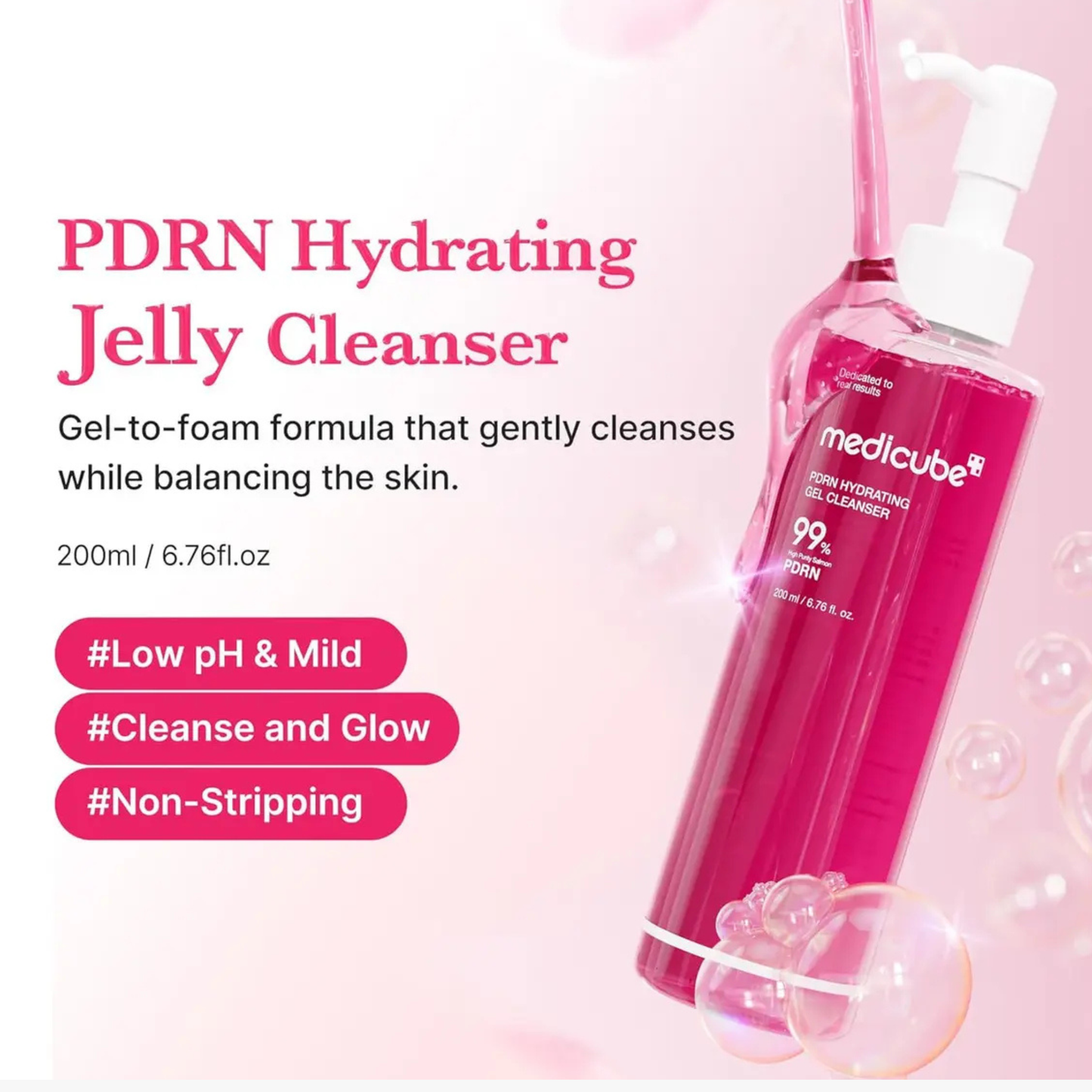 PDRN Hydrating Gel Cleanser – Jabón de Limpieza