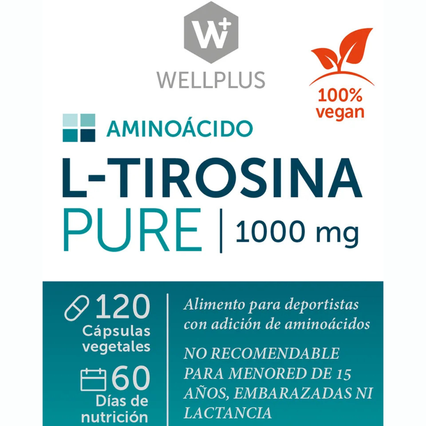 L-Tirosina Pure 120 cápsulas