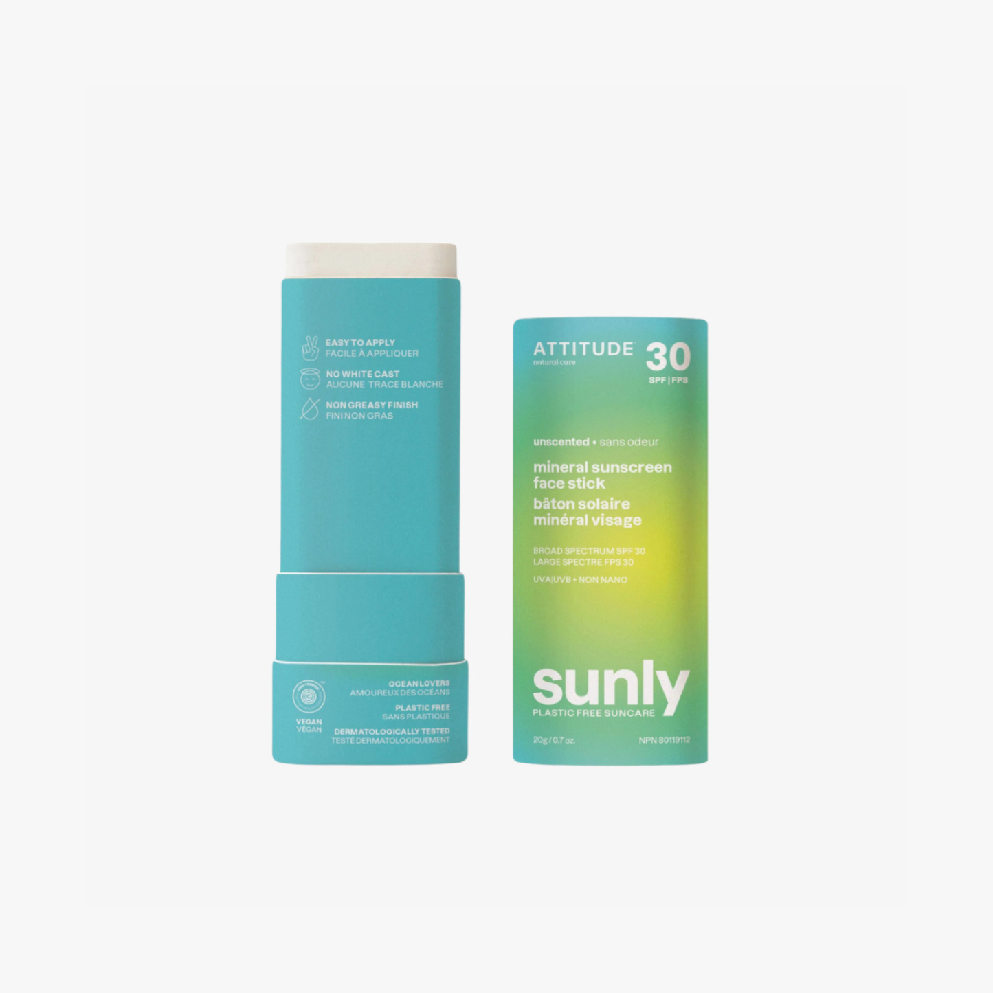 Attitude Oceanly Mineral Sunscreen Face Stick