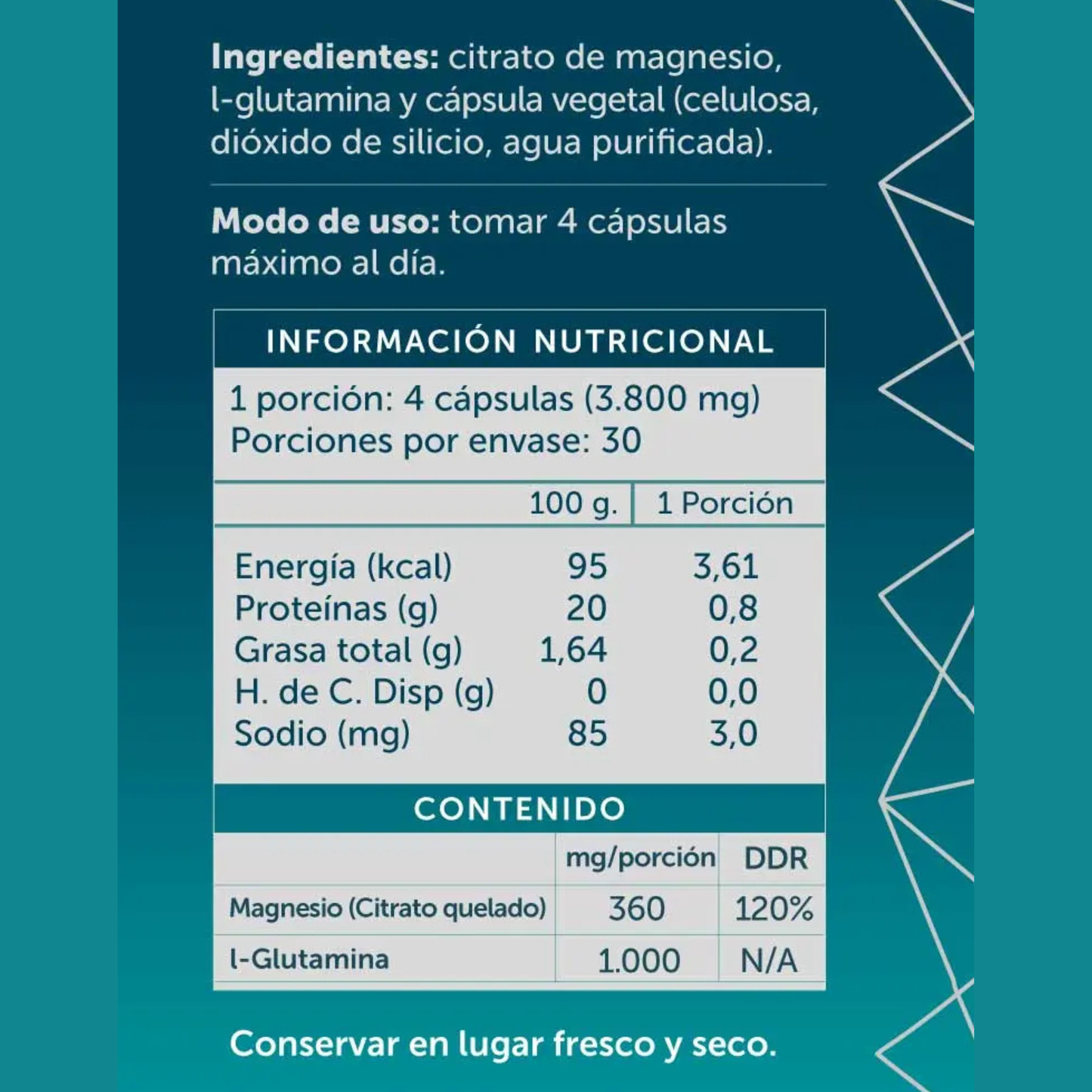Magnesio Citrato 120 cápsulas