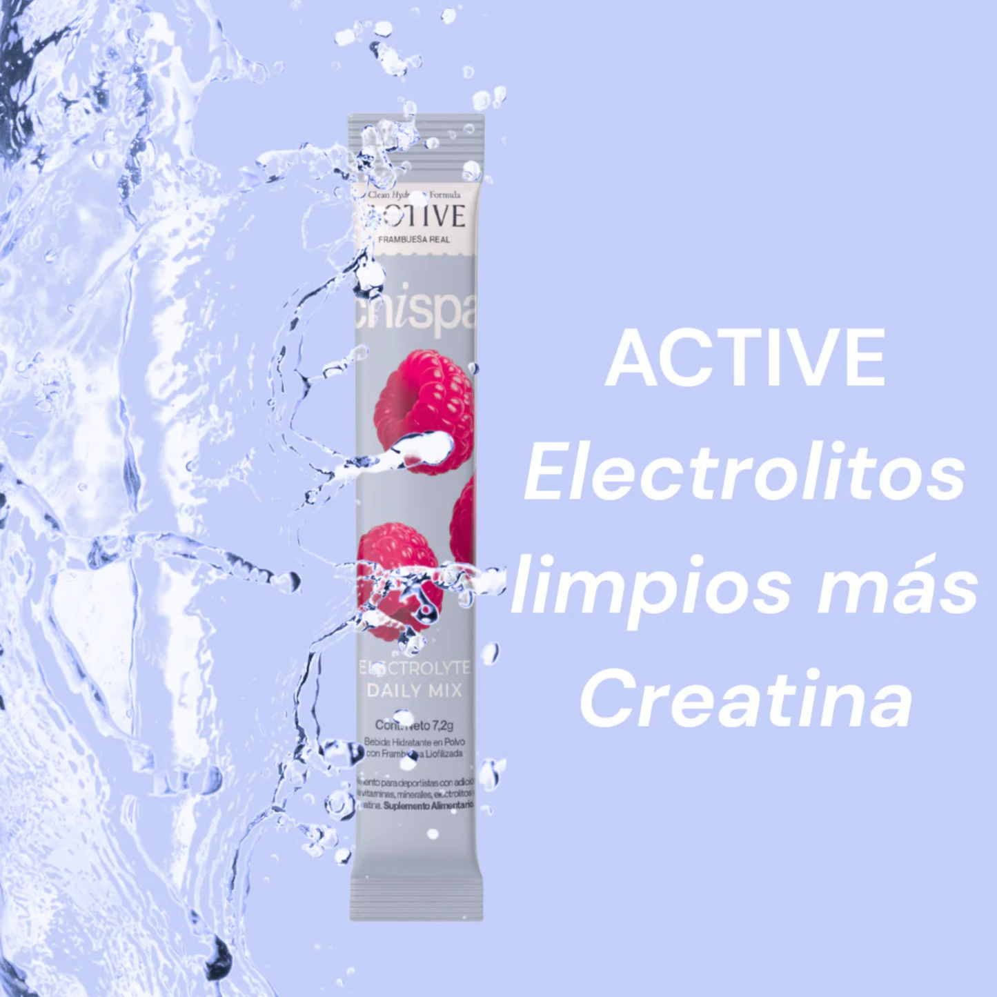 ACTIVE Electrolitos + Creatina 3 g | 30 Sachets.