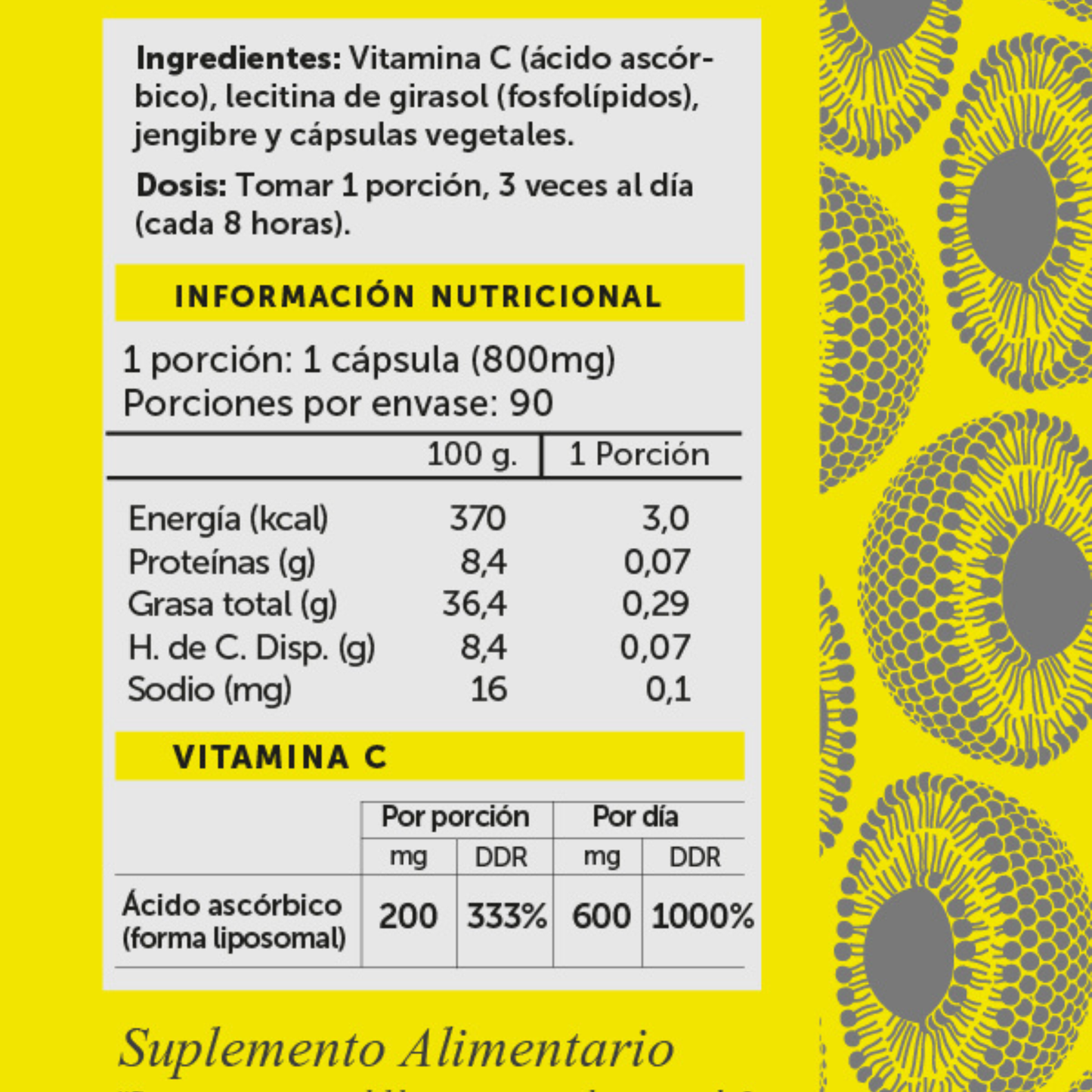 Vitamina C Liposomal 90 cápsulas