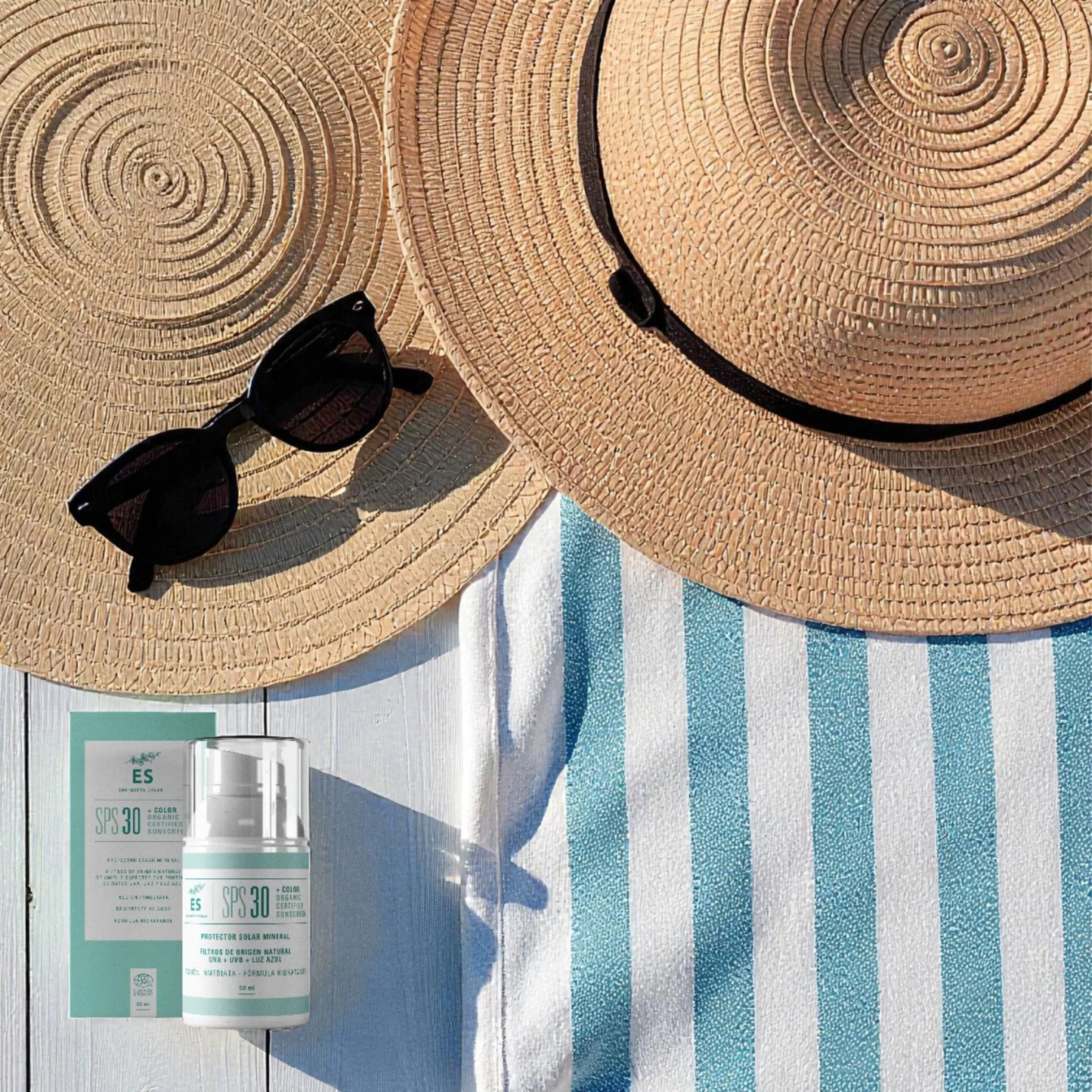 Organic Sunscreen + SPF 30 + Color 50 ml