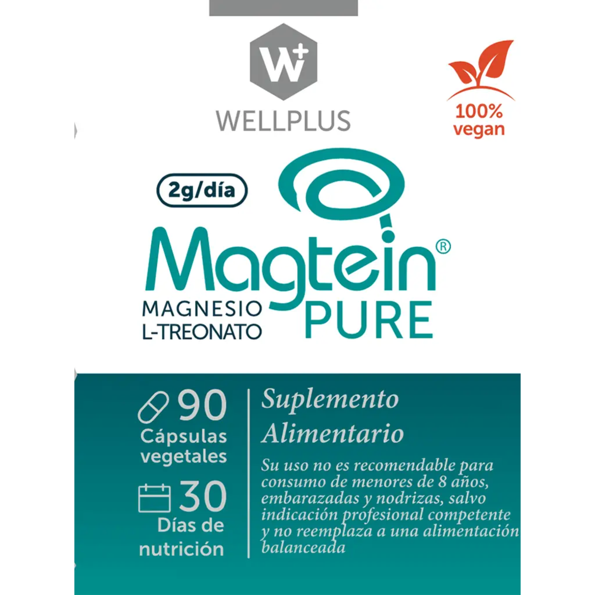 Magnesio L treonato Pure (Magtein) 90 cápsulas