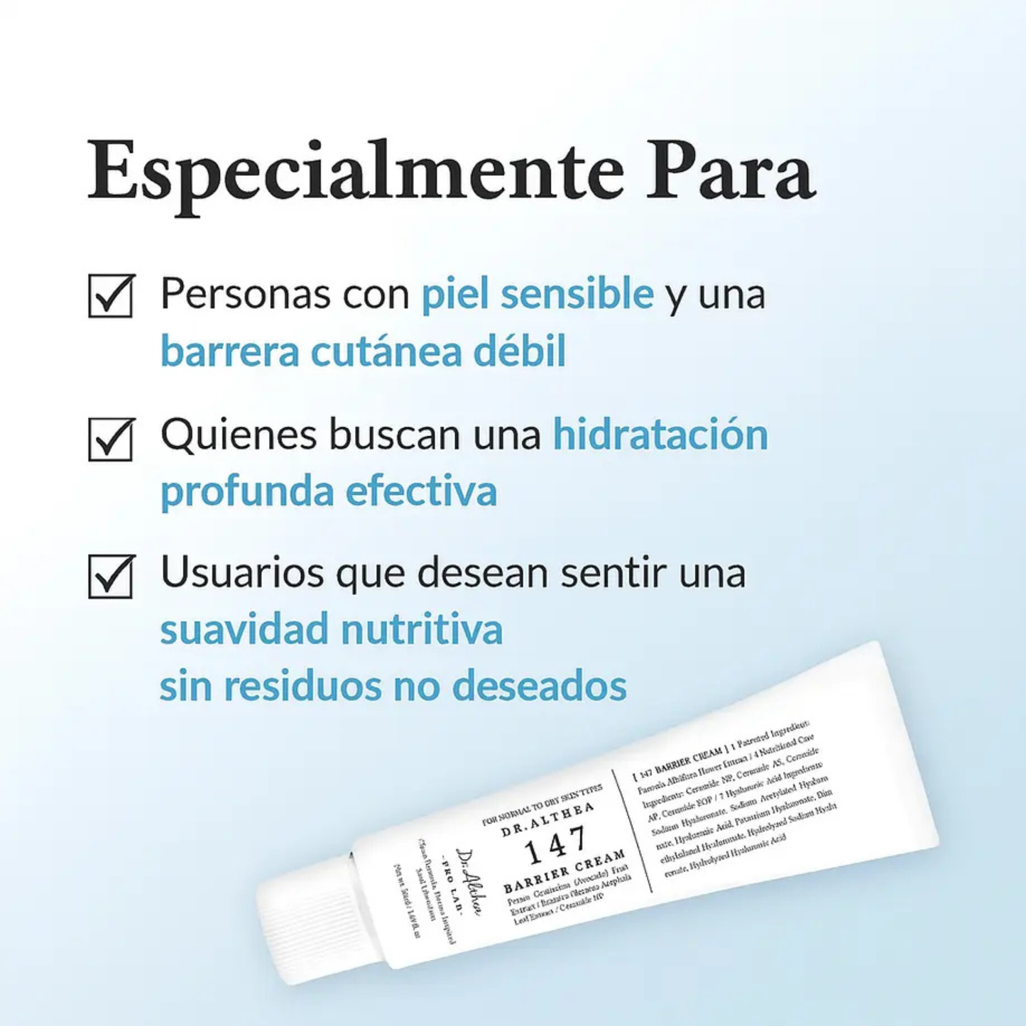 147 Barrier Cream Reparadora y Calmante 50 ml