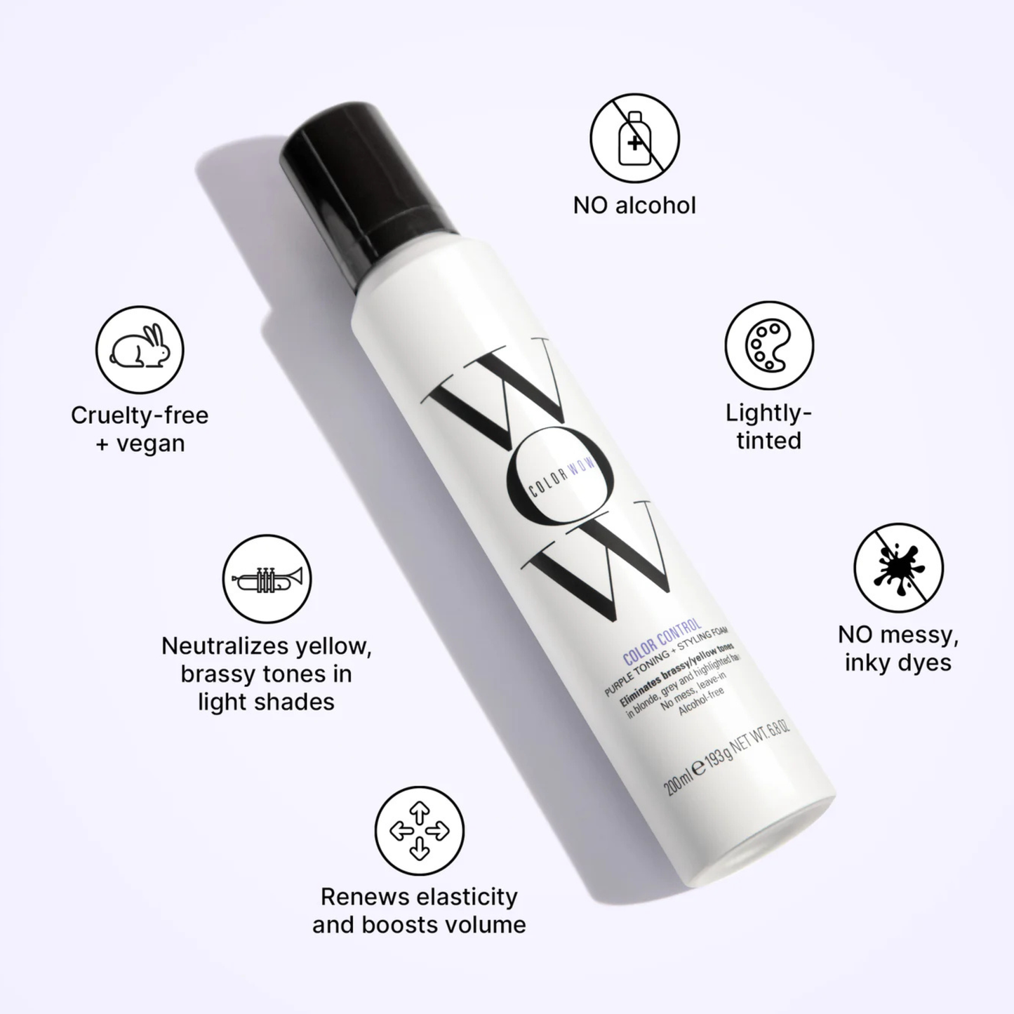 Color Control Purple Toning+Styling cabellos rubios 200ml