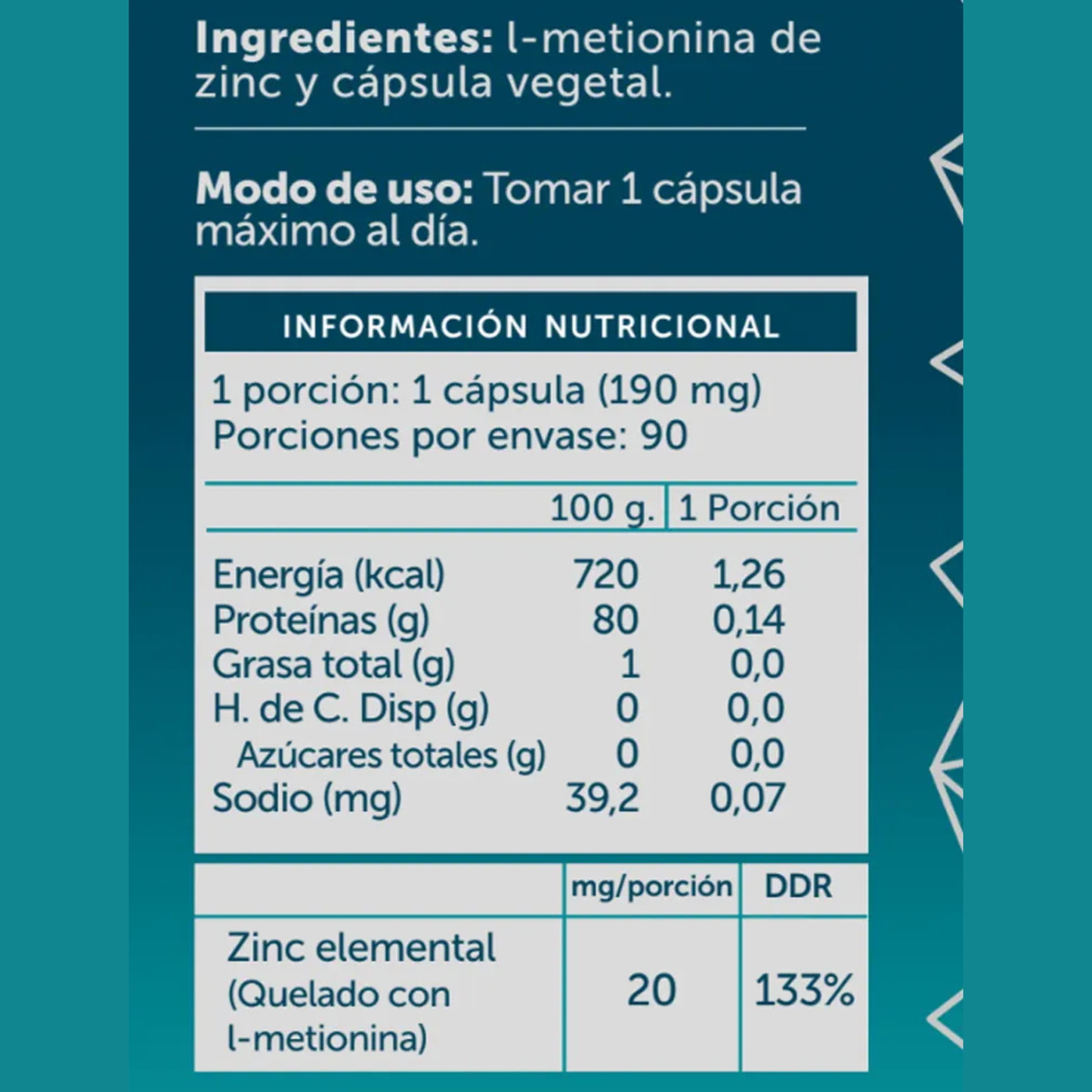 Zinc Plus 90 cápsulas