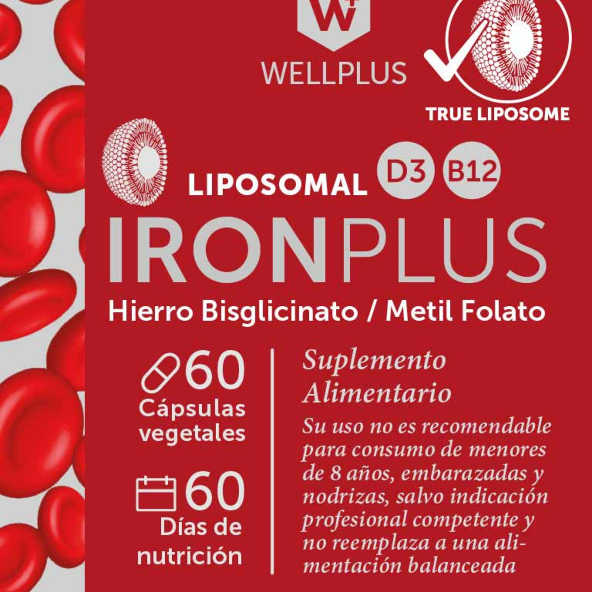Wellplus Iron Plus Liposomal 60 Cap
