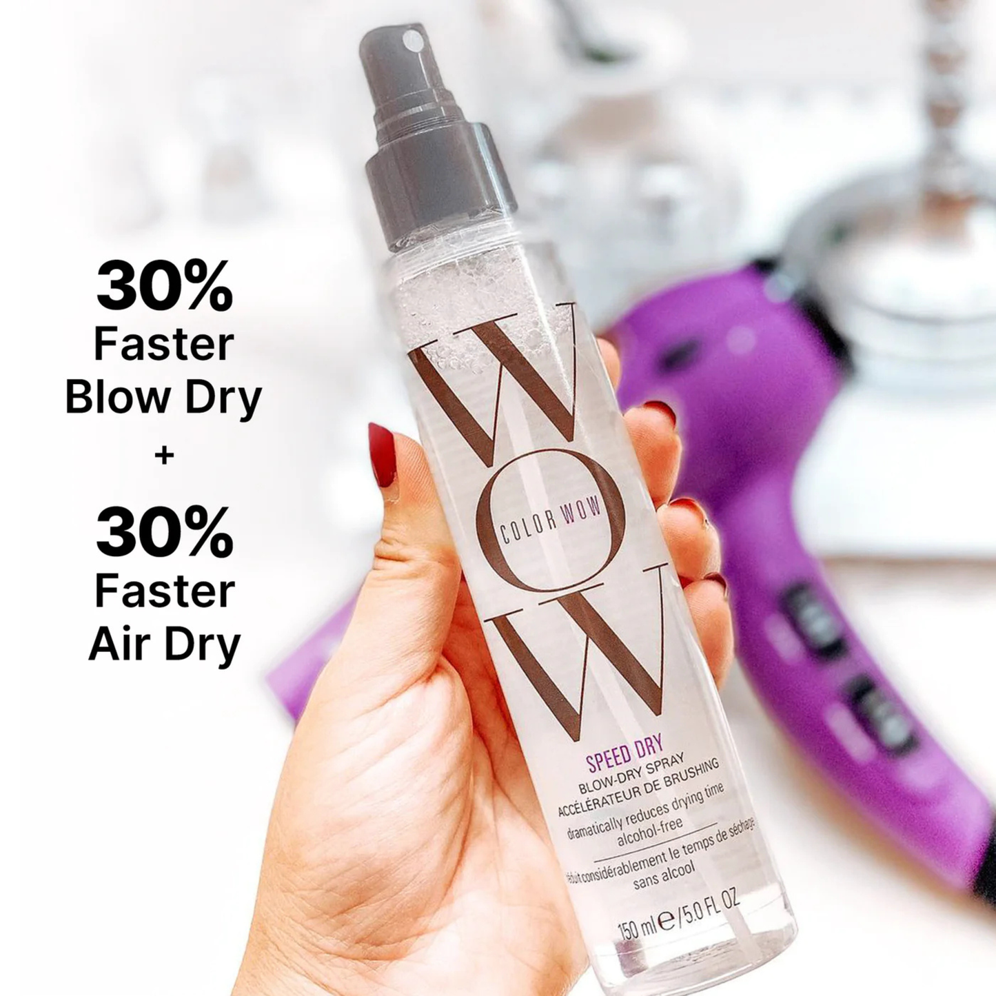 Speed Dry reduce el tiempo de secado en un 30% 150 ml