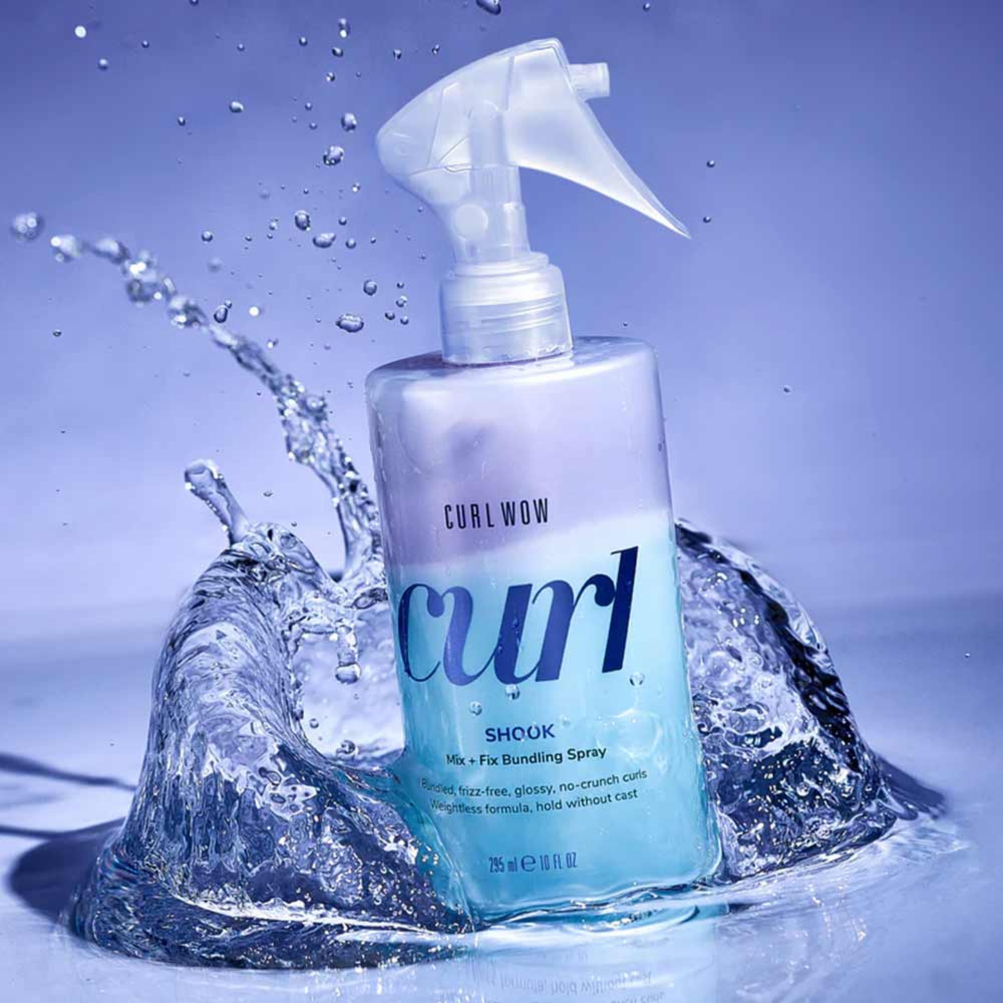 Curl Wow - Shook - Spray Definidor y Fijador para Rizos Mix + Fix - 295 ml