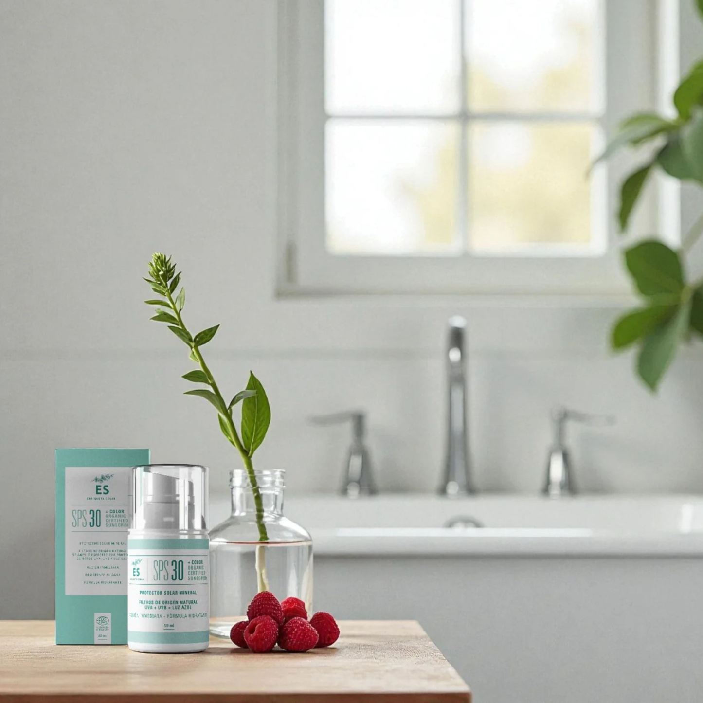 Organic Sunscreen + SPF 30 + Color 50 ml