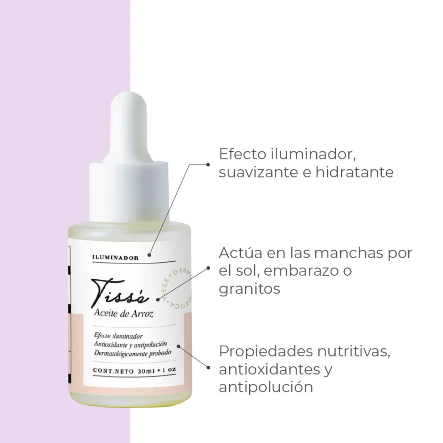 Aceite de arroz 30 ml
