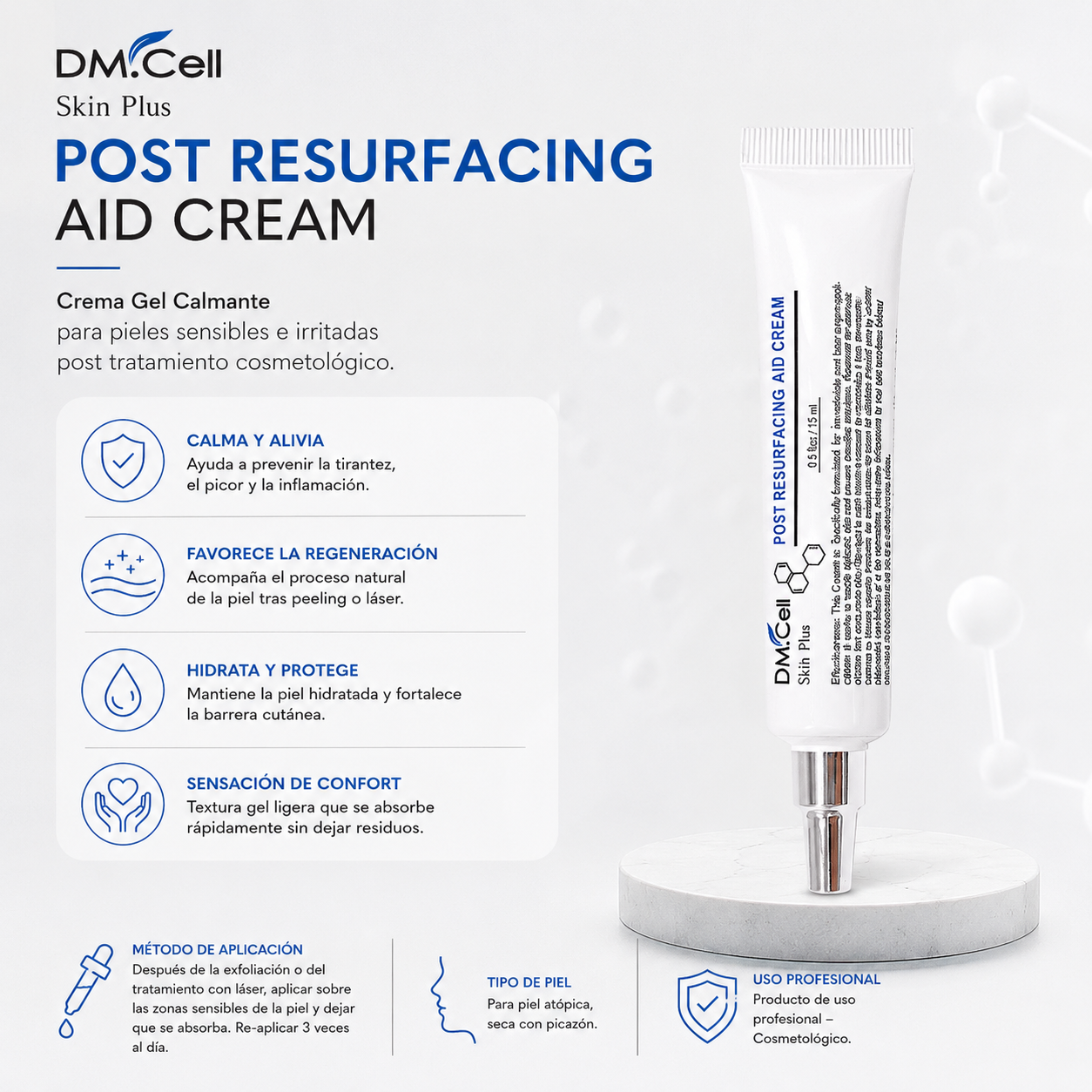 Post Resurfacing Aid Cream – Crema Regeneradora Cicatrizante 15 ml