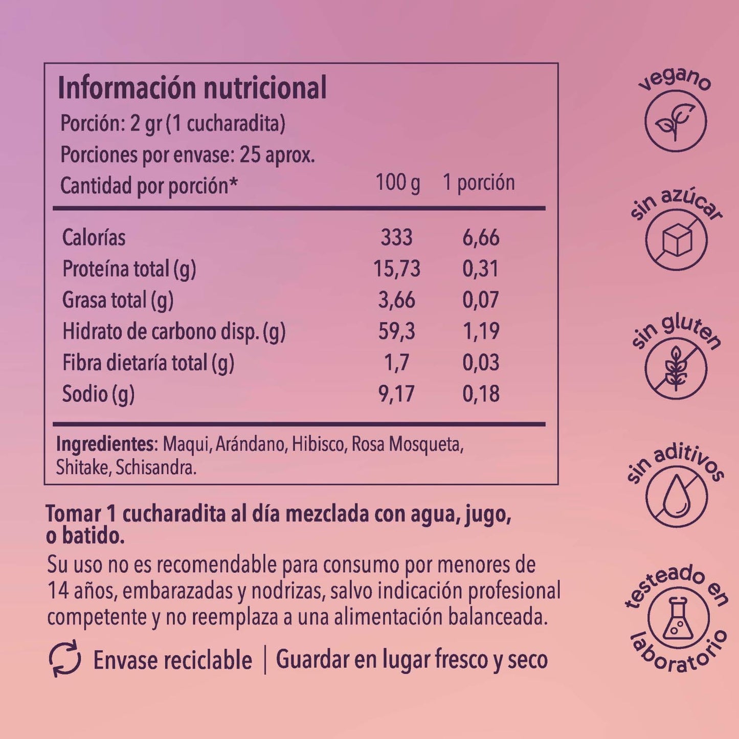 Schisandra & Shiitake 50 gr