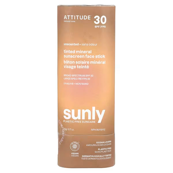 Attitude Oceanly Tinted Mineral Sunscreen Face Stick