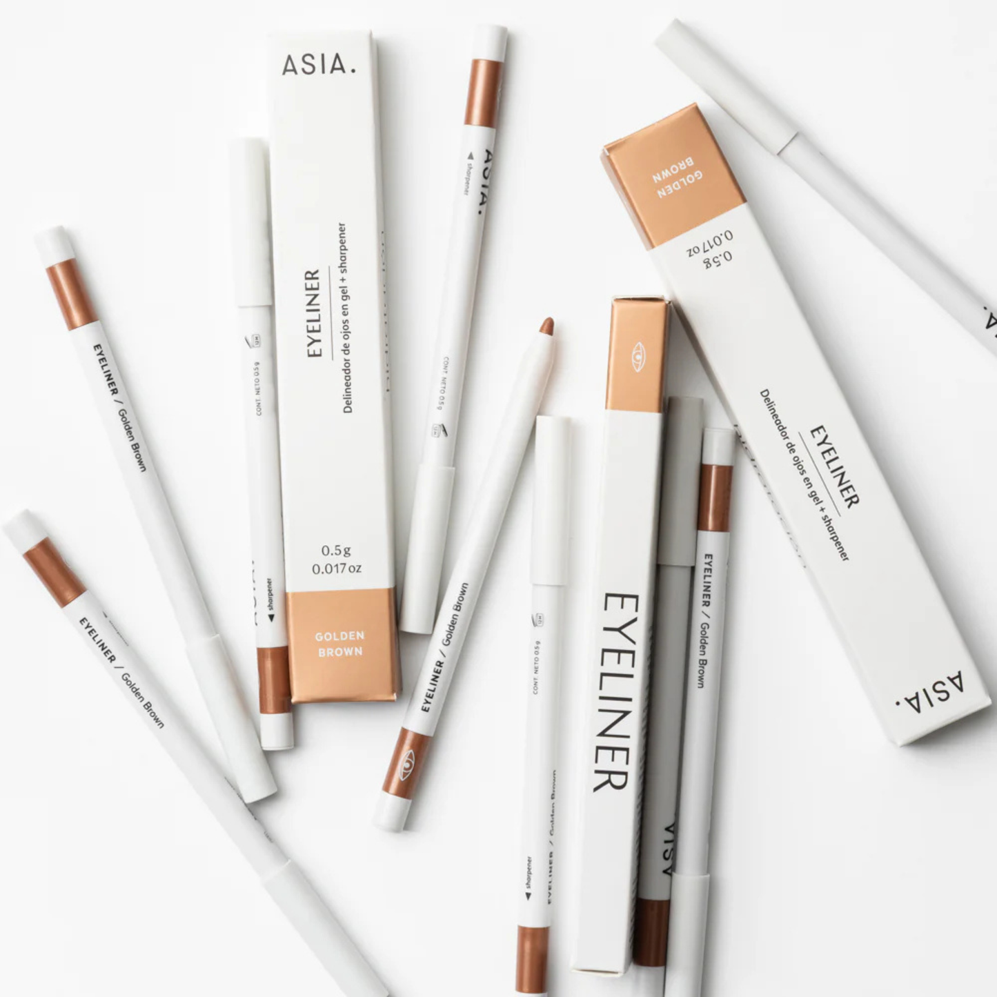 Eyeliner Golden Brown — delineador de ojos marrón dorado