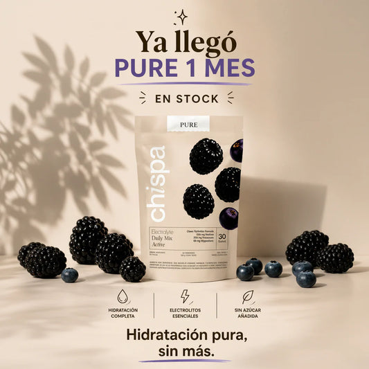 PURE 100% Electrolitos | 30 Sachets Sabor Mora-Arandano