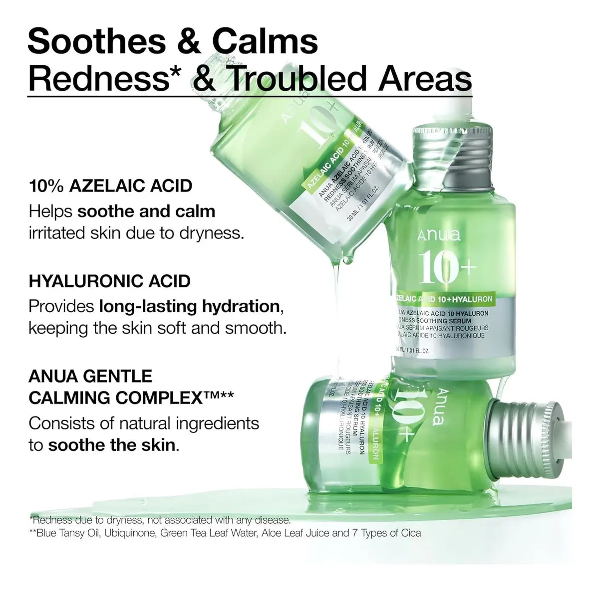 Azelaic Acid 10 Hyaluron Redness Soothing Serum 30 ml