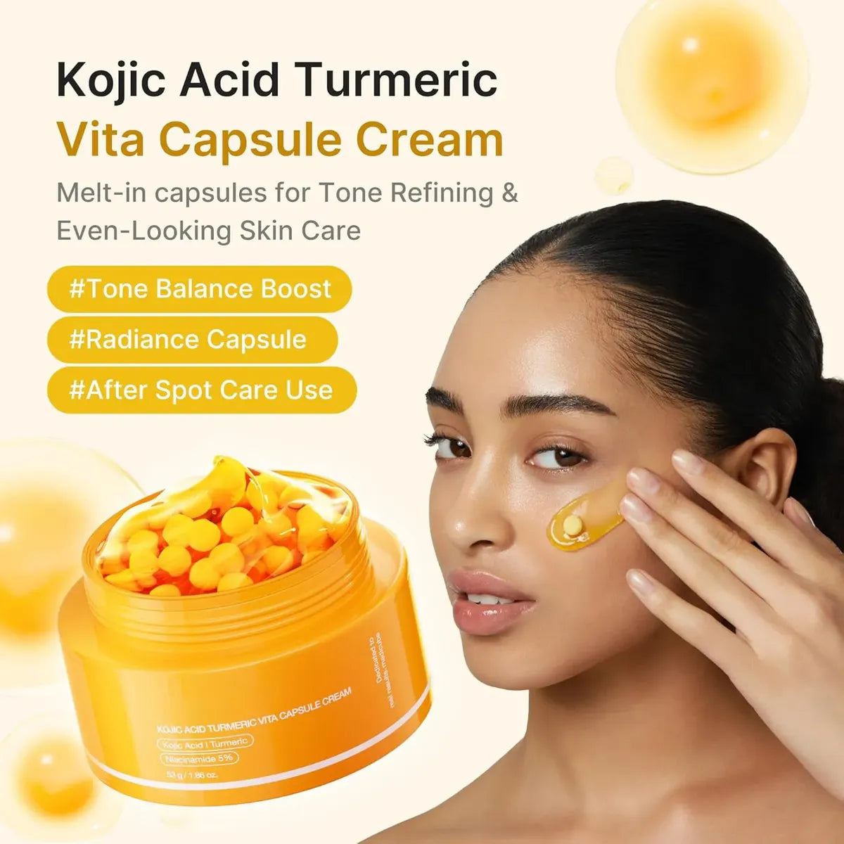 Kojic Acid Turmeric Vita Capsule Crema Despigmentante 53 G