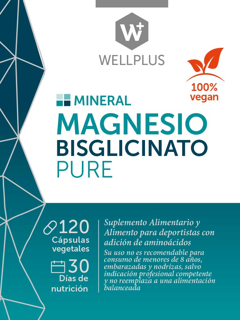 Magnesio Bisglicinato Pure 120 cápsulas