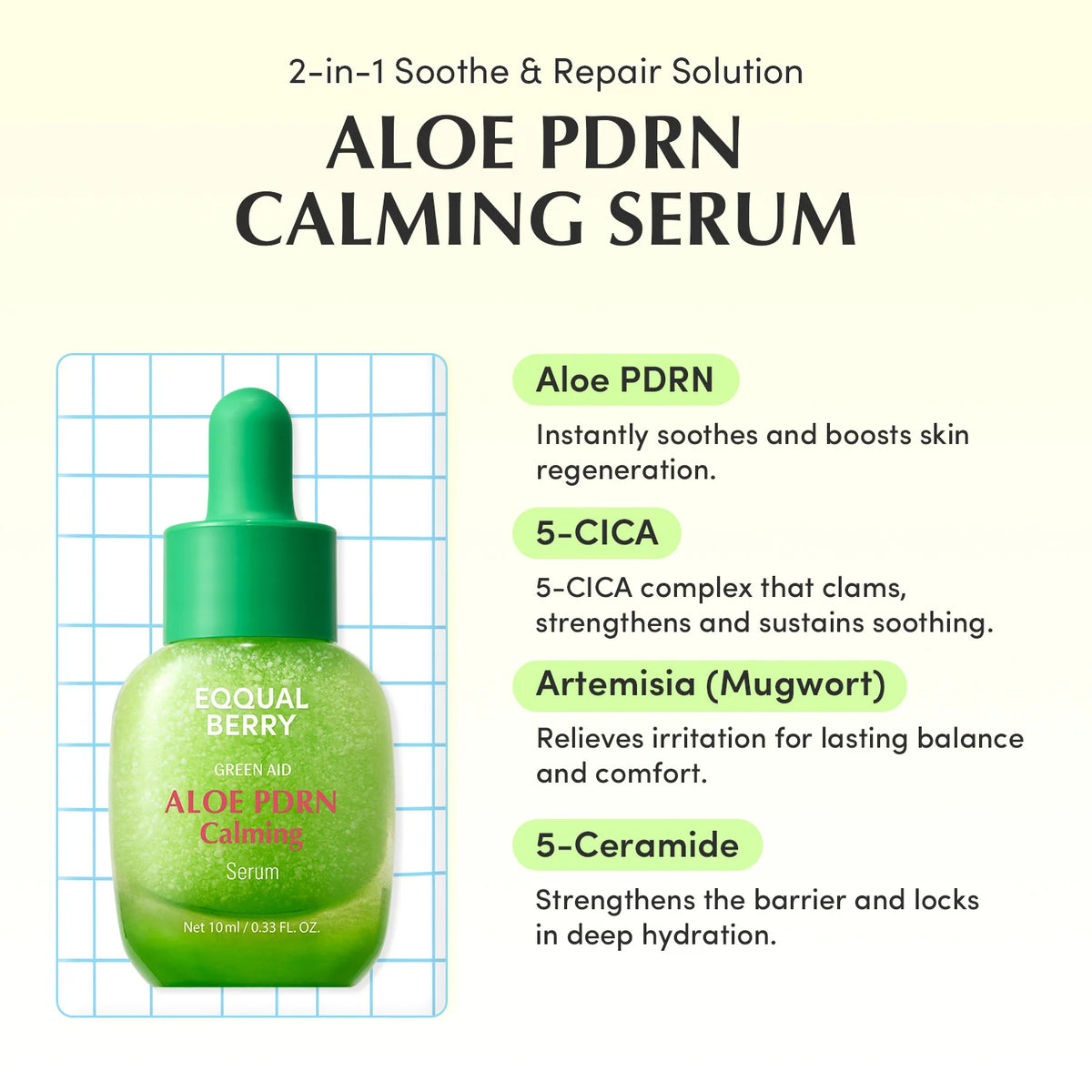 Mini Green Aid Verde Aloe PDRN Calming Serum 30 ml