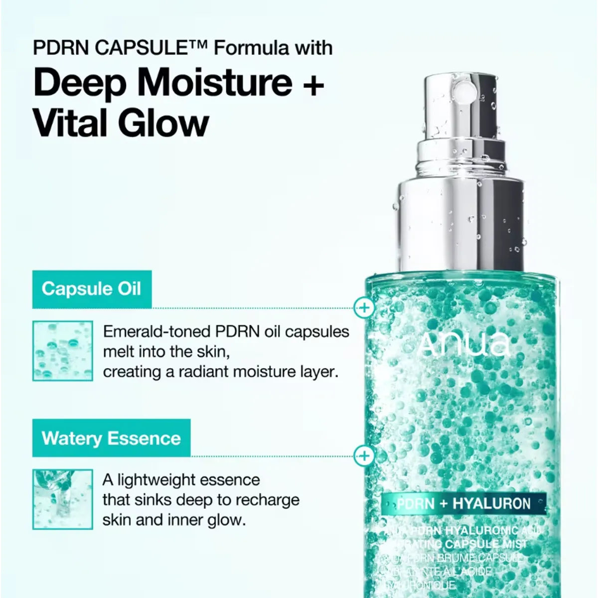 PDRN Hyaluron Hyaluronic Acid Hidrating  Capsule Mist 100ml