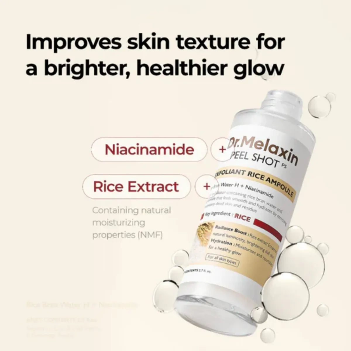 Peel Shot Exfoliating White Rice Ampoule 80 ml
